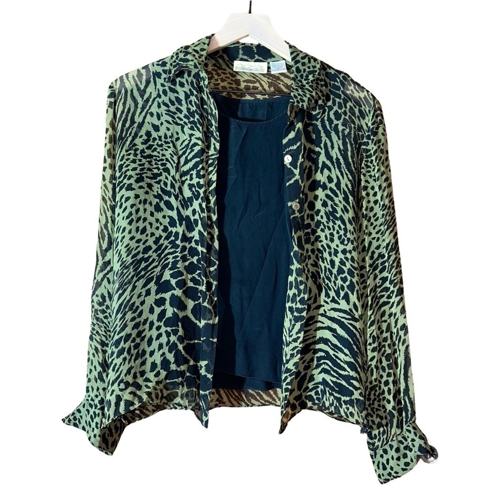 🌟 New York City Design Co. Vintage 100% Silk Blouse - Size M 🌟